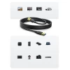 Кабель Ugreen USB-A to USB-A 0.5m Black (6957303800513)