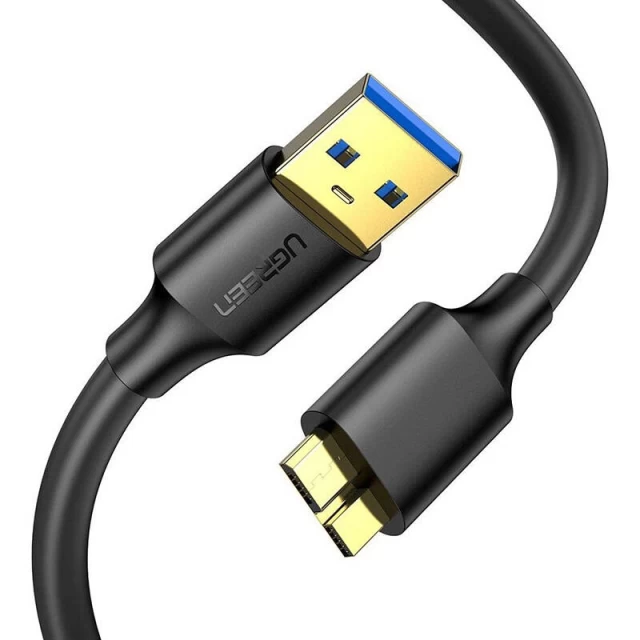 Кабель Ugreen US130 USB-A to microUSB-B 2.1A 0.5m Black (10840B)