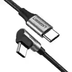 Кабель Ugreen US255 Angled USB-C to USB-C 60W 0.5m Black (50122B-Ugreen)