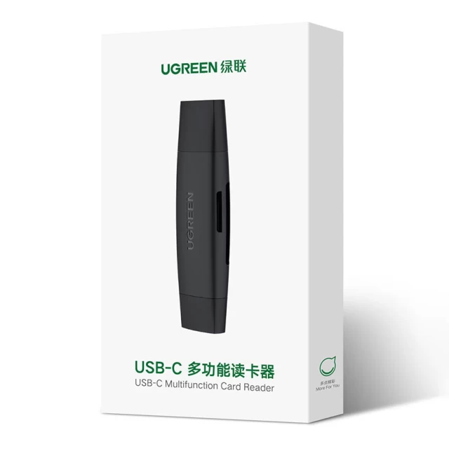 Адаптер Ugreen USB-A/USB-C to SD/micro SD Black (6957303805860)