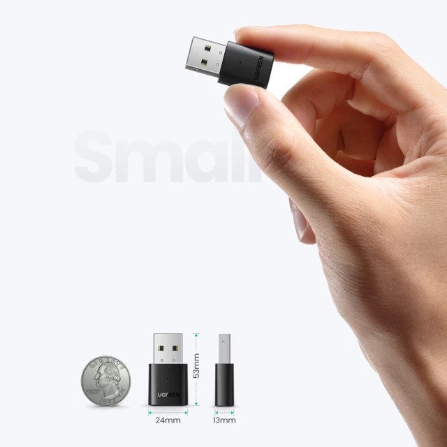 Адаптер Ugreen Bluetooth 5.0 USB-A Black (6957303806584)