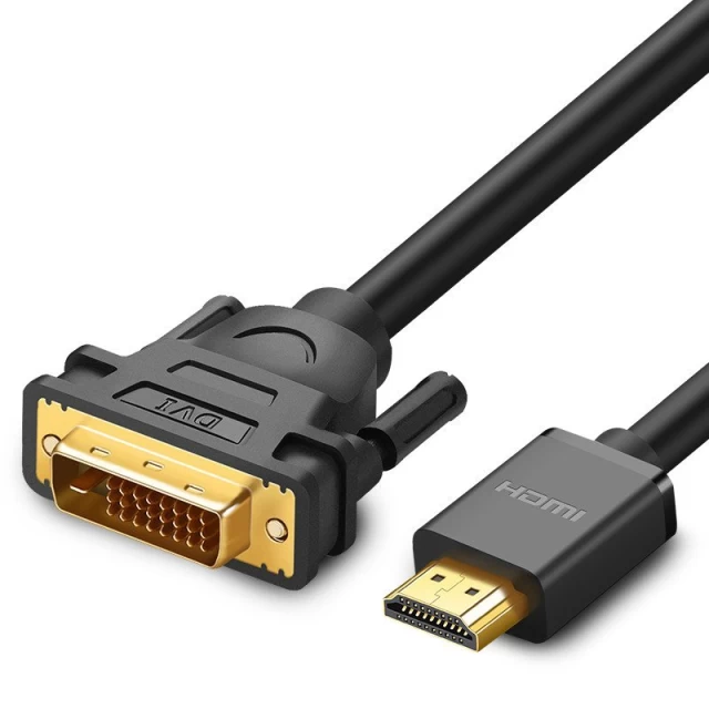 Кабель Ugreen HD106 HDMI to DVI 3m Black (10136)