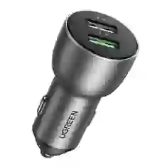 Автомобильное зарядное устройство Ugreen Quick Charge 2x USB-A 36W Gray (UGR988GRY)