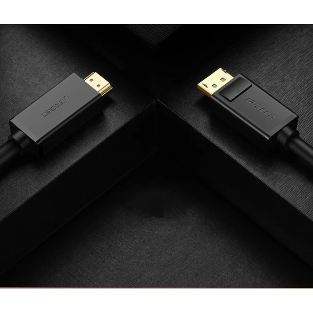 Кабель Ugreen DisplayPort to HDMI 4K 30Hz 32AWG 2m Black (UGR159BLK)