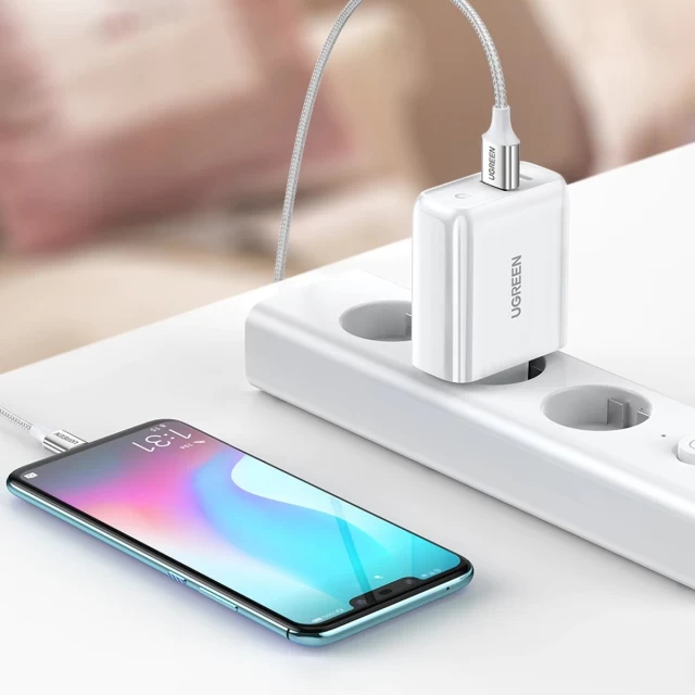 Сетевое зарядное устройство Ugreen 38W USB-C | USB-A Black (6957303812172)