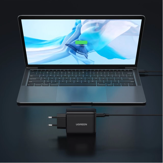 Мережевий зарядний пристрій Ugreen 38W USB-C | USB-A Black (6957303812172)