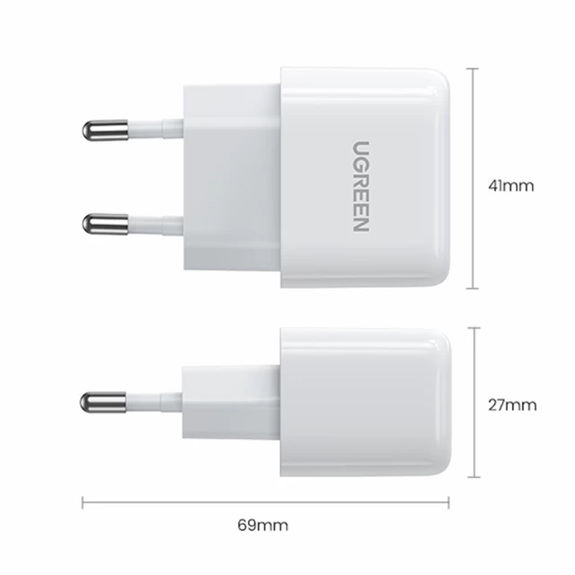 Сетевое зарядное устройство Ugreen 20W USB-C White (10220)
