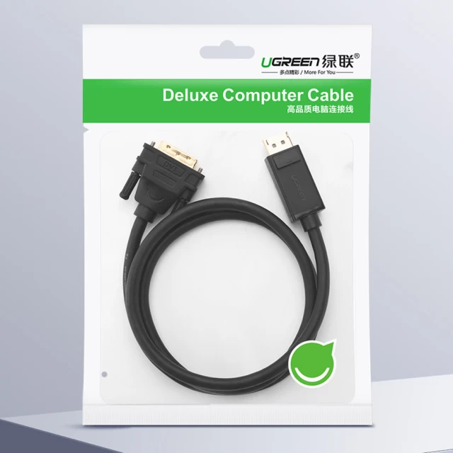 Кабель Ugreen DisplayPort to DVI 2m Black (6957303812219)