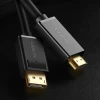 Кабель Ugreen DisplayPort to HDMI 4K 30Hz 32AWG 1.5m Black (6957303812394)