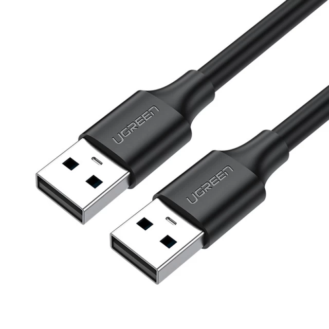 Кабель Ugreen USB-A to USB-A 0.25m Black (6957303813070)