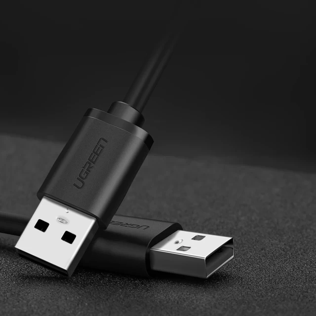Кабель Ugreen USB-A to USB-A 1.5m Black (6957303813100)