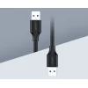 Кабель Ugreen USB-A 2.0 to USB-A 2.0 2m Black (6957303813117)