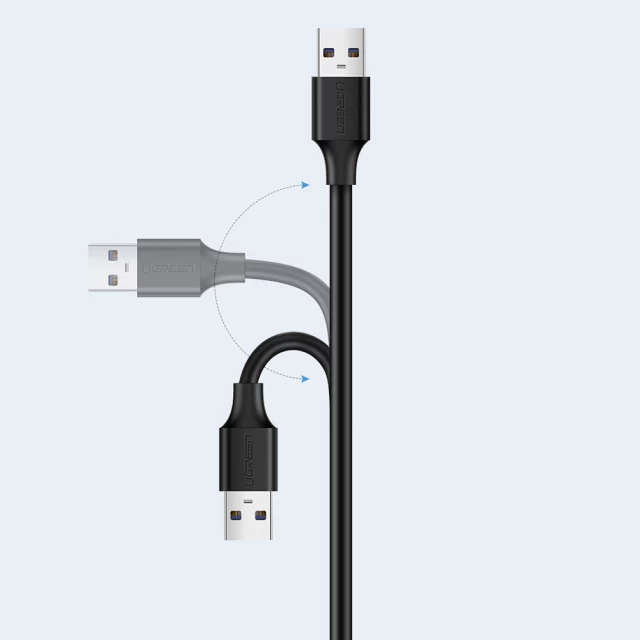 Адаптер Ugreen USB-A 2.0 0.5m Black (6957303813131)