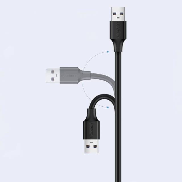Кабель-подовжувач Ugreen USB-A (Male) to USB-A (Female) 480Mbps 3m Black (6957303813179)