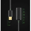 Кабель-подовжувач Ugreen USB-A (Male) to USB-A (Female) 480Mbps 15m Black (6957303813230)