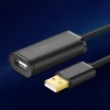 Кабель-подовжувач Ugreen USB-A (Male) to USB-A (Female) 480Mbps 25m Black (6957303813254)