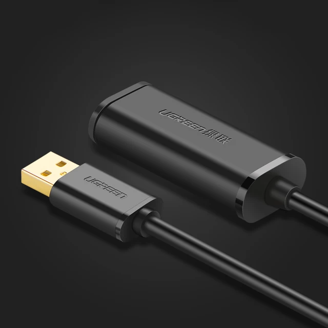 Кабель-удлинитель Ugreen USB-A (Male) to USB-A (Female) 480Mbps 25m Black (6957303813254)