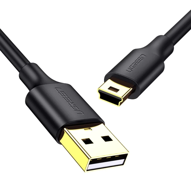Кабель Ugreen USB-А to Mini USB 0.5m Black (6957303813544)