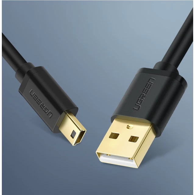 Кабель Ugreen USB-A to Mini USB 1m Black (6957303813551)