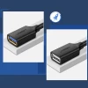 Адаптер Ugreen USB-A 3.0 to USB-A 3.0 1m Black (6957303813681)