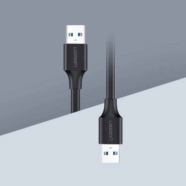 Кабель Ugreen USB-A 3.0 to USB-A 3.0 2m Gray (UGR050BLK)