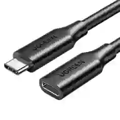 Кабель-удлинитель Ugreen USB-C (Male) to USB-C (Female) 10Gb/s 100W 1m Black (6957303813872)