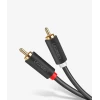 Кабель Ugreen 2x RCA/2x Cinch 5m Gray (UGR457BLK)