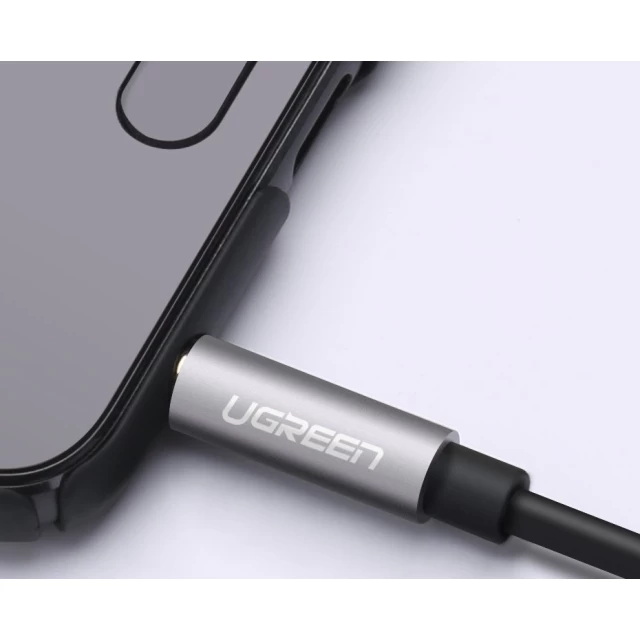 Кабель Ugreen Headphone Splitter 3.5mm Mini Jack/AUX 20cm Silver (6957303815326)