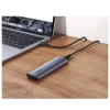 Отсек для твердотельного накопителя Ugreen M.2 B-Key SATA 3.0 5Gbps with USB Type-C Cable Gray (UGR1185GRY)