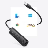 USB-хаб Ugreen 4-in-1 USB HUB 4x USB-A PD DC Black (UGR1327BLK)