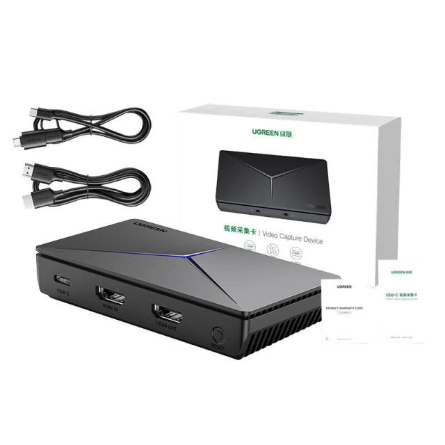 Рекордер Ugreen CM410 USB-C/2xHDMI Black (10936)
