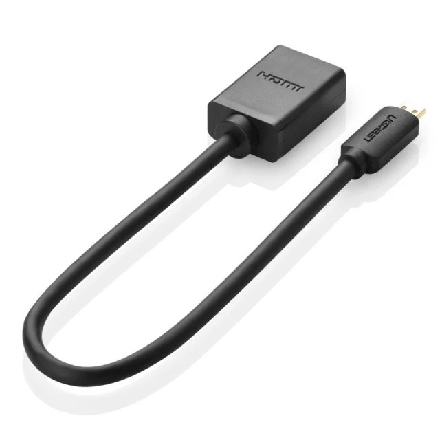 Адаптер Ugreen HDMI to micro HDMI 19pin 20cm Black (UGR326BLK)