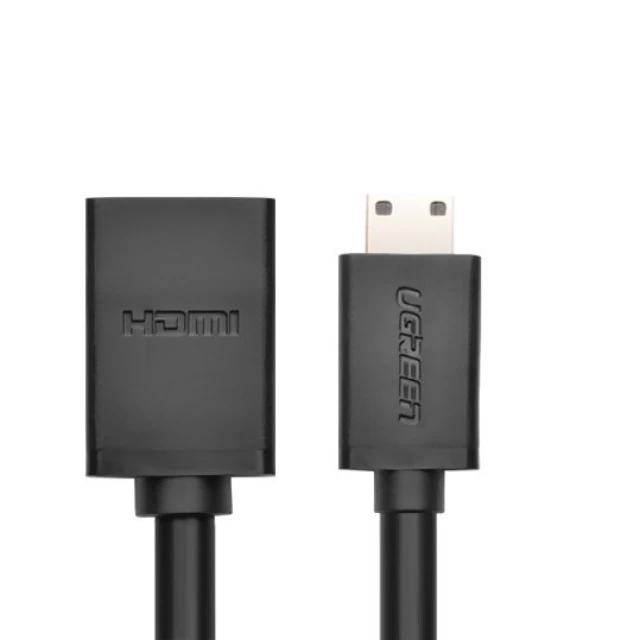 Адаптер Ugreen HDMI to Mini HDMI 4K 60Hz Ethernet HEC ARC 22cm Black (6957303821372)