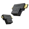 Адаптер Ugreen HDMI Adapter A (female) to Mini HDMI (male)/micro HDMI (male) Black (6957303821440)