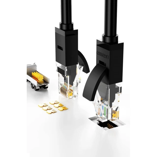 Патчкорд Ugreen Ethernet RJ45 Cat 6 UTP 1000Mbps 3m Black (6957303821617)