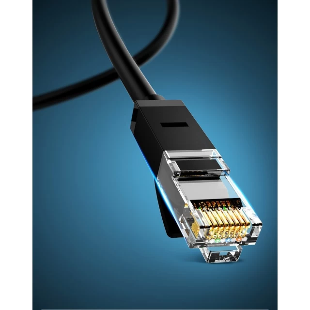 Патчкорд Ugreen Ethernet RJ45 Cat 6 UTP 1000Mbps 10m Black (6957303821648)