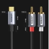 Кабель Ugreen USB Type-C to 2RCA 1.5m Gray (UGR1184BLK)