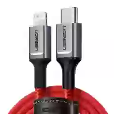 Кабель Ugreen US298 USB-C to Lightning 60W 1m Red (20309)