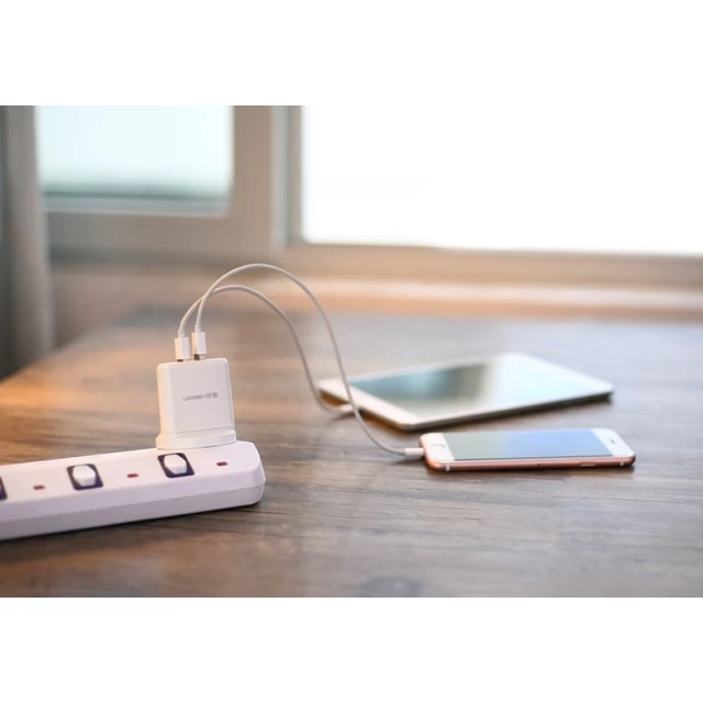 Сетевое зарядное устройство Ugreen 17W 2xUSB-A White (CD104 20384)