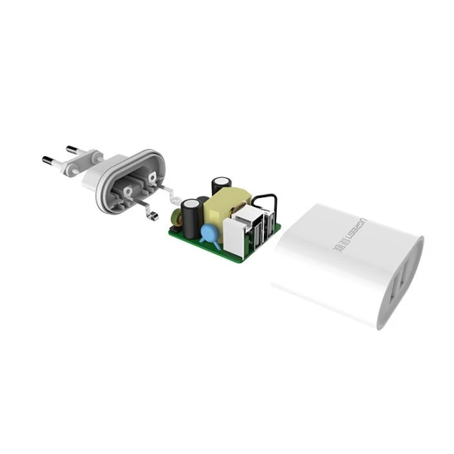 Мережевий зарядний пристрій Ugreen 17W 2xUSB-A White (CD104 20384)