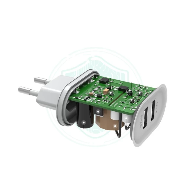 Мережевий зарядний пристрій Ugreen 17W 2xUSB-A White (CD104 20384)