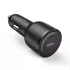Автомобильное зарядное устройство Ugreen Quick Charge 2x USB Type-C/1x USB-A 69W 5A Black (UGR1195BLK)