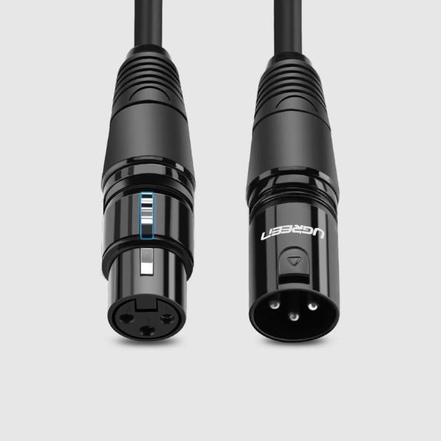 Кабель Ugreen Microphone XLR to XLR 1m Black (UGR522BLK)