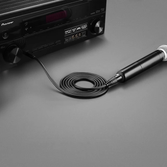 Кабель Ugreen Microphone Cable to XLR Microphone 6.35mm Jack 5m Black (UGR1366)