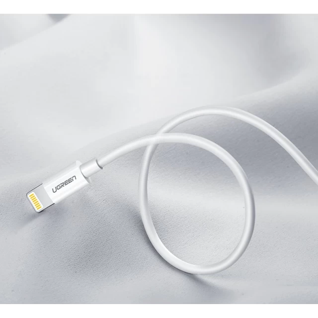 Кабель Ugreen USB-A to Lightning 2.4A 1m White (UGR272WHT)