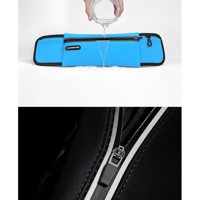 Пояс для бігу Ugreen Reflective Reflectors Waist Bag for Phone Case with Earphone Outlet Black (UGR1337BLK)