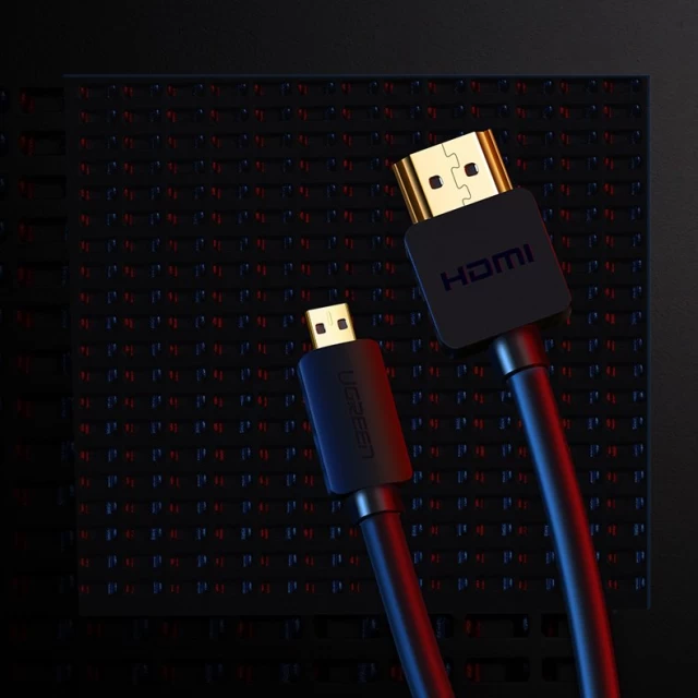 Кабель Ugreen HDMI to micro HDMI 19pin 2.0v 4K 60Hz 30AWG 1.5m Black (UGR568)