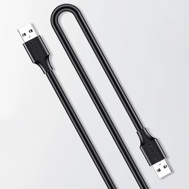 Кабель Ugreen USB-A to USB-A 3m Black (6957303831364)