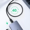 Кабель Ugreen Thunderbolt 4 100W 8K 60Hz USB-C to USB-C 0.8m Black (6957303833894)