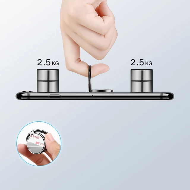Кільце-тримач для смартфона Ugreen Self-adhesive Ring Holder Phone Stand Black (UGR981BLK)